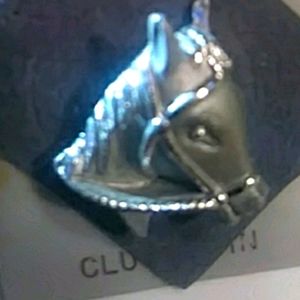 Ballou silver horse pin